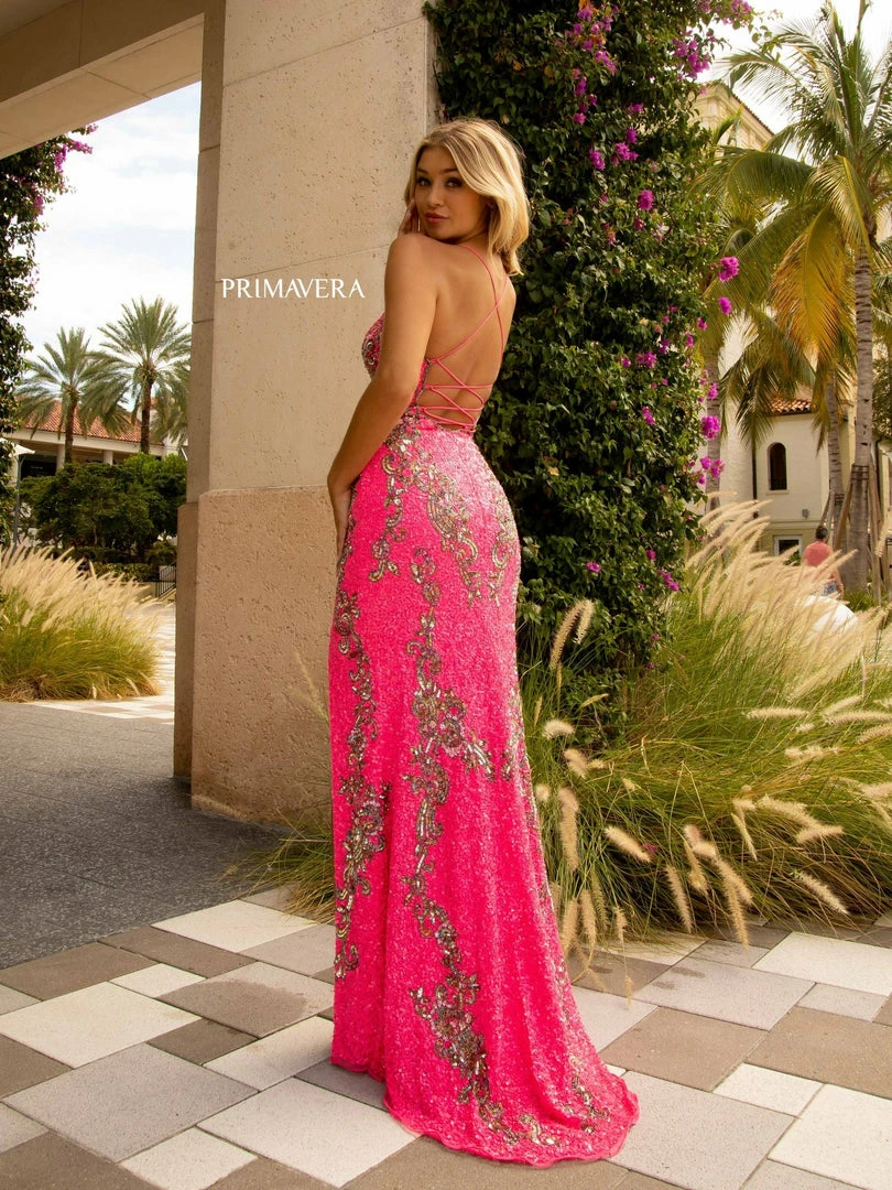 In Stock Backless Dresses Primavera Couture 3211 Size 10 Black Sequin Prom Dress Pageant Gown Evening Formal Wear Side Slit 11 In Stock Backless Dresses Primavera Couture 3211 Size 10 Black Sequin Prom Dress Pageant Gown Evening Formal Wear Side Slit