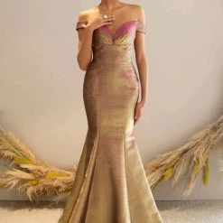 In Stock Andrea & Leo A0725 Size 6 Pink Fitted Mermaid Formal Dress Off The Shoulder Pageant Gown 26 In Stock Andrea & Leo A0725 Size 6 Pink Fitted Mermaid Formal Dress Off The Shoulder Pageant Gown