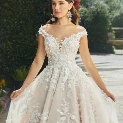 In Stock Casablanca Bridal 2406 Size 18 EVELINA Off The Shoulder Wedding Dress Ballgown Bridal Gown
