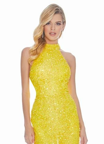 Ashleylauren Ashley Lauren 1434 Fully Beaded Sequins Halter Top Jumpsuit High Neckline Straight Legs 36 Ashleylauren Ashley Lauren 1434 Fully Beaded Sequins Halter Top Jumpsuit High Neckline Straight Legs