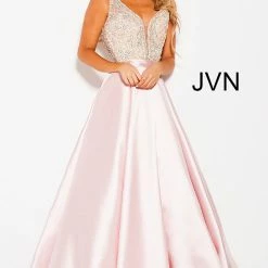 In Stock Jovani JVN60696 Size 0, 2, 8 Royal Ballgown A Line Prom Dress Plunging Neckline Ballgown Dresses 22 In Stock Jovani JVN60696 Size 0, 2, 8 Royal Ballgown A Line Prom Dress Plunging Neckline Ballgown Dresses
