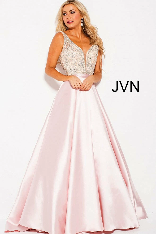 In Stock Jovani JVN60696 Size 0, 2, 8 Royal Ballgown A Line Prom Dress Plunging Neckline Ballgown Dresses 6 In Stock Jovani JVN60696 Size 0, 2, 8 Royal Ballgown A Line Prom Dress Plunging Neckline Ballgown Dresses