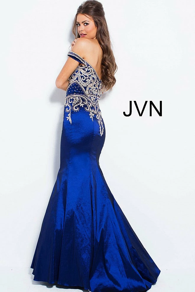 In Stock Jovani JVN 61193 Size 2 Off The Shoulder Mermaid Prom Dress Pageant Gown Mermaid Dresses 4 In Stock Jovani JVN 61193 Size 2 Off The Shoulder Mermaid Prom Dress Pageant Gown Mermaid Dresses