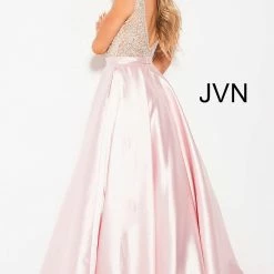 In Stock Jovani JVN60696 Size 0, 2, 8 Royal Ballgown A Line Prom Dress Plunging Neckline Ballgown Dresses 24 In Stock Jovani JVN60696 Size 0, 2, 8 Royal Ballgown A Line Prom Dress Plunging Neckline Ballgown Dresses