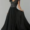 In Stock Nina Canacci 3128 Long A Line Cap Sleeve Formal Evening Dress Sheer Lace Size 4,8,10 Long Sleeve Dresses