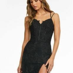 Ashleylauren Ashley Lauren 11145 Embroidered Lace Prom Dress With Corset Back 15 Ashleylauren Ashley Lauren 11145 Embroidered Lace Prom Dress With Corset Back