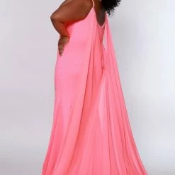 In Stock Johnathan Kayne Sydney's Closet JK2218 Size 14 Maverick Prom Dress With Cape JK 2218