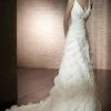 In Stock Pronovias San Patrick Bridal Gown Canarias Size 8 Ivory Wedding Dress