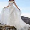 In Stock Casablanca Bridal 2419 Size 16 MCKENZIE Wedding Dress Overskirt Bridal Gown Off The Shoulder