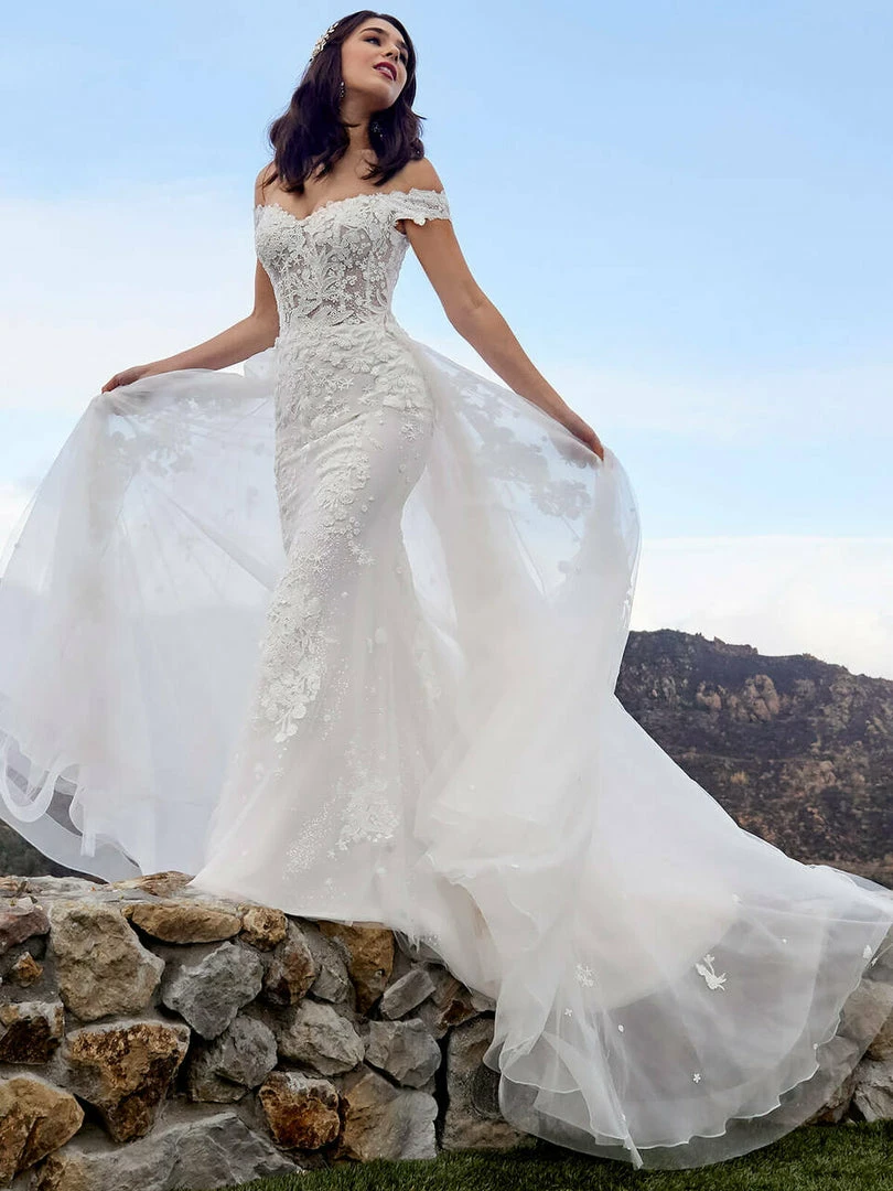 In Stock Casablanca Bridal 2419 Size 16 MCKENZIE Wedding Dress Overskirt Bridal Gown Off The Shoulder 3 In Stock Casablanca Bridal 2419 Size 16 MCKENZIE Wedding Dress Overskirt Bridal Gown Off The Shoulder
