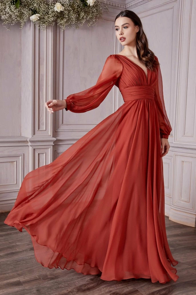 In Stock CD 0192 Size 10, 14 Long A Line Chiffon Long Sleeve Mother Of Dress Wedding Guest Gown Long Sleeve Dresses 7 In Stock CD 0192 Size 10, 14 Long A Line Chiffon Long Sleeve Mother Of Dress Wedding Guest Gown Long Sleeve Dresses