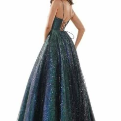 Colors Dress 2437 Prom Dress Sequins Ballgown Scoop Neckline Corset Tie Back Ballgown Dresses