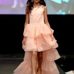 Marc Defang 5027 Girls High Neck Ruffle High Low Detachable Skirt Pageant Dress 31 Marc Defang 5027 Girls High Neck Ruffle High Low Detachable Skirt Pageant Dress