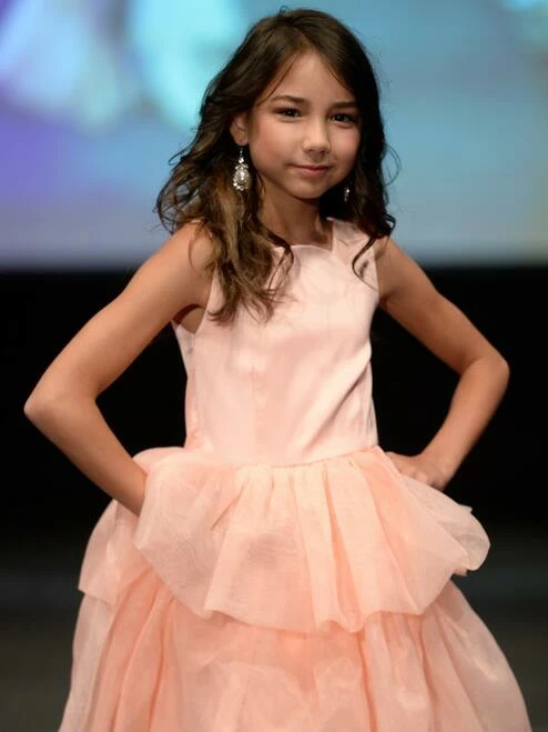 Marc Defang 5027 Girls High Neck Ruffle High Low Detachable Skirt Pageant Dress 17 Marc Defang 5027 Girls High Neck Ruffle High Low Detachable Skirt Pageant Dress