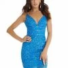 In Stock Ashley Lauren 4407 Iridescent Blue Cocktail Dress Sequins V Neckline Homecoming Dress Size 2, 8 2 In Stock Ashley Lauren 4407 Iridescent Blue Cocktail Dress Sequins V Neckline Homecoming Dress Size 2, 8