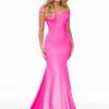 Ashleylauren Ashley Lauren 11025 Off Shoulder Scuba Prom Dress With Crisscross Back 2 Ashleylauren Ashley Lauren 11025 Off Shoulder Scuba Prom Dress With Crisscross Back