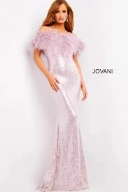 Jovani 06166 Long Fitted Sequin Formal Dress Feather Off The Shoulder Mermaid Mermaid Dresses 9 Jovani 06166 Long Fitted Sequin Formal Dress Feather Off The Shoulder Mermaid Mermaid Dresses
