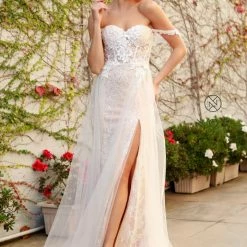 In Stock Nox Anabel E441 Size 4, 10, 14 Off The Shoulder Sheer Lace Wedding Dress Slit Overskirt Bridal Gown Boho 24 In Stock Nox Anabel E441 Size 4, 10, 14 Off The Shoulder Sheer Lace Wedding Dress Slit Overskirt Bridal Gown Boho
