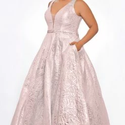 In Stock Tease Prom 2001 Blush Size 14 Brocade A Line Prom Dress Ballgown Dresses