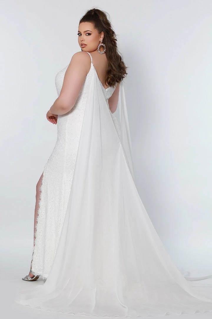 Sydney's Closet And Tease Prom JK2201 Mirage Pageant Gown V Neckline Fitted Long Prom Dress Slit Cape Matching Stones JK 2201 Sydney's Closet By Johnathan Kayne 5 Sydney's Closet And Tease Prom JK2201 Mirage Pageant Gown V Neckline Fitted Long Prom Dress Slit Cape Matching Stones JK 2201 Sydney's Closet By Johnathan Kayne