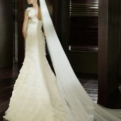 In Stock Mermaid Dresses Pronovias San Patrick Eden Bridal Gown Size 10 Off White Wedding Dress One Shoulder