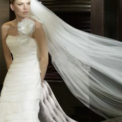 In Stock Mermaid Dresses Pronovias San Patrick Eden Bridal Gown Size 10 Off White Wedding Dress One Shoulder