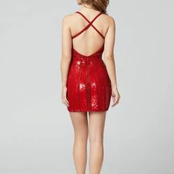 In Stock Primavera Couture 3314 Ivory Cocktail Dress Size 6 Short Beaded Sequins Homecoming Dress