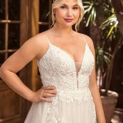 In Stock Casablanca Beloved BL286 Delilah Size 12 Lace A Line Wedding Dress Bridal Gown