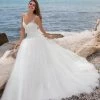 Ballgown Dresses White One Bridal FEMME Pronovias Wedding Dress Illusion Lace A Line BallGown