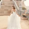 Ballgown Dresses White One Bridal FERIA Pronovias Wedding Dress Lace Ballgown 3/4 Sleeves Gown