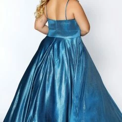 In Stock Long Sleeve Dresses Tease Prom 2014 Wild Honey Size 14 A Line Prom Dress Plus Sized Satin