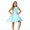 Ashley Lauren Kids Ashley Lauren 8056 Kids Cocktail Dress With Pearl & Crystal Beaded Belt