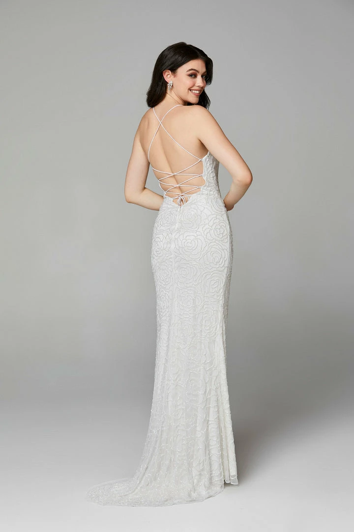 In Stock Primavera Couture 3638 Size 8 Black Silver Floral Beaded Prom Dress Backless Formal Corset Corset Dresses 36 In Stock Primavera Couture 3638 Size 8 Black Silver Floral Beaded Prom Dress Backless Formal Corset Corset Dresses