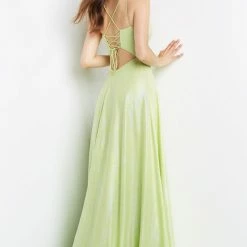 JVN By Jovani Jovani JVN08490 A Line Prom Dress With Shimmer V Neckline Open Corset Back JVN 08490 11 JVN By Jovani Jovani JVN08490 A Line Prom Dress With Shimmer V Neckline Open Corset Back JVN 08490