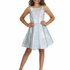 Marc Defang 5013 Short Sequin Fun Fashion Girls Pageant Dress Interview Sequin Dresses