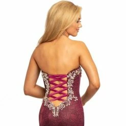 In Stock Johnathan Kayne 2007 Size 4 Raspberry Long Mermaid Prom Dress Pageant Gown Corset Mermaid Dresses