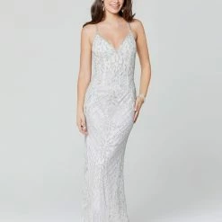 In Stock Primavera Couture 3428 Size 8 Powder Blue Beaded Prom Dress Evening Gown