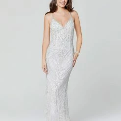 In Stock Primavera Couture 3428 Size 22 Embellished Beaded V Neckline Prom Dress Evening Gown