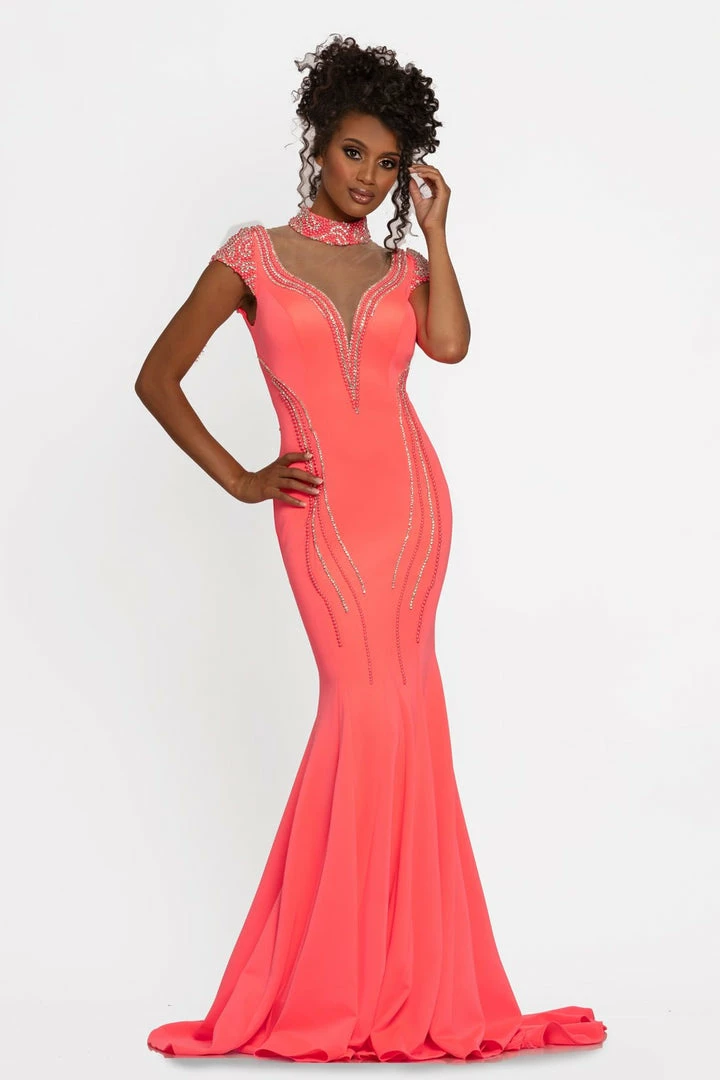 Discontinued Johnathan Kayne 2281 Plunging Neckline Mermaid Prom Dress Pageant Gown Evening Dress 3 Discontinued Johnathan Kayne 2281 Plunging Neckline Mermaid Prom Dress Pageant Gown Evening Dress