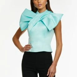 Ashleylauren Ashley Lauren 9003 Dramatic Bow Top