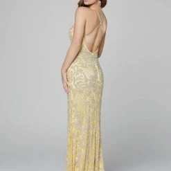 In Stock Primavera Couture 3214 Size 6 Beaded Prom Dress Lilac Side Slit Long Formal Evening Gown 97 In Stock Primavera Couture 3214 Size 6 Beaded Prom Dress Lilac Side Slit Long Formal Evening Gown