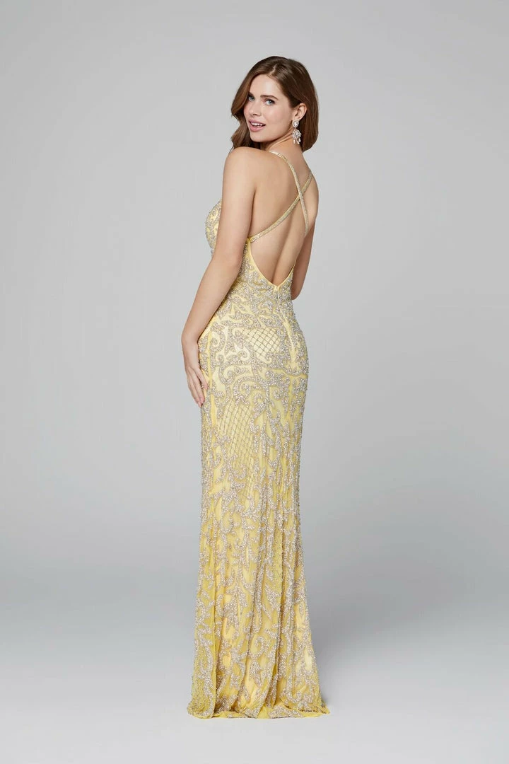 In Stock Primavera Couture 3214 Size 6 Beaded Prom Dress Lilac Side Slit Long Formal Evening Gown 30 In Stock Primavera Couture 3214 Size 6 Beaded Prom Dress Lilac Side Slit Long Formal Evening Gown