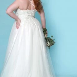 Sydney's Closet SC5277 Serena Wedding Dress Sweetheart Neckline Spaghetti Straps SC 5277 Corset Dresses