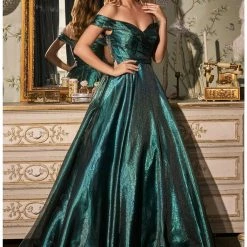 In Stock CD 822 Size 2 Fuchsia Ballgown Off The Shoulder Formal Pageant Dress Prom Gown