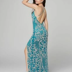 In Stock Primavera Couture 3214 Size 6 Beaded Prom Dress Lilac Side Slit Long Formal Evening Gown 98 In Stock Primavera Couture 3214 Size 6 Beaded Prom Dress Lilac Side Slit Long Formal Evening Gown