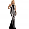 In Stock Johnathan Kayne 2268 Glitter High Neckline Mermaid Prom Dress Pageant Gown Size 6