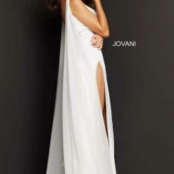 Jovani 07528 Long Fitted High Slit Cape Formal Dress Pageant Gown Sexy Illusion 11 Jovani 07528 Long Fitted High Slit Cape Formal Dress Pageant Gown Sexy Illusion