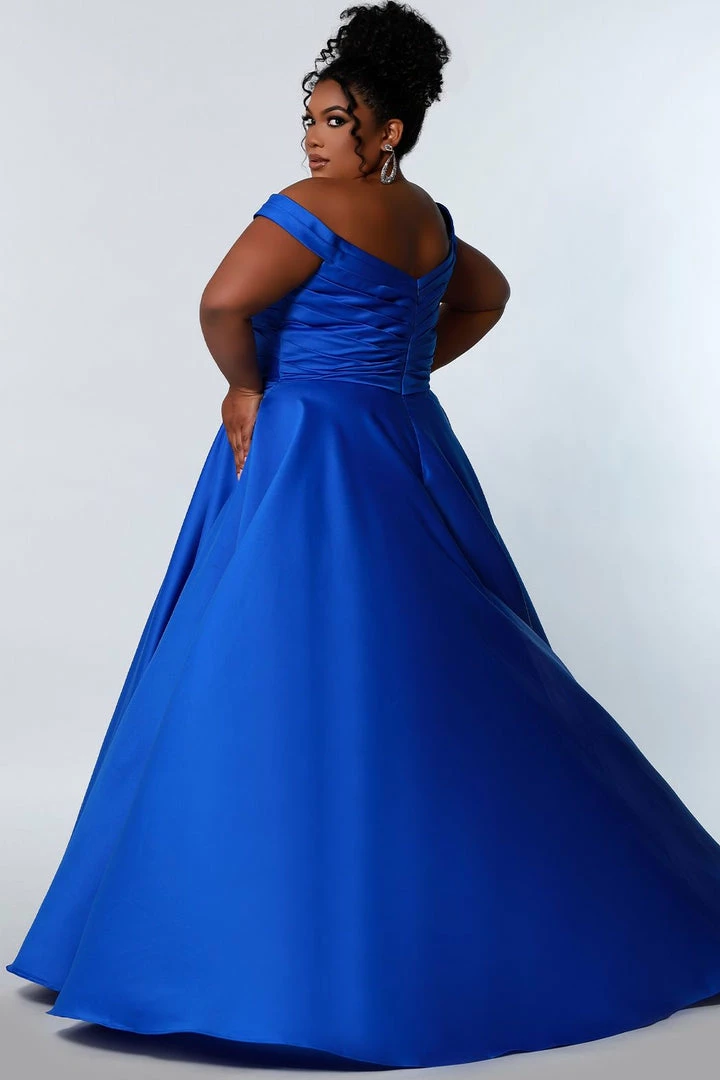 Sydney's Closet SC7321 Plus Sized Prom Dress Off The Shoulder A Line SC 7321 9 Sydney's Closet SC7321 Plus Sized Prom Dress Off The Shoulder A Line SC 7321