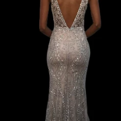 In Stock Jovani JVN03112 Long Fitted Size 10 Burgundy Lace Prom Dress Evening Gown V Neck 7 In Stock Jovani JVN03112 Long Fitted Size 10 Burgundy Lace Prom Dress Evening Gown V Neck