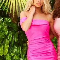 JVN By Jovani JVN07640 One Shoulder Fitted Stretch Prom Dress With Ruching And Train 16 JVN By Jovani JVN07640 One Shoulder Fitted Stretch Prom Dress With Ruching And Train